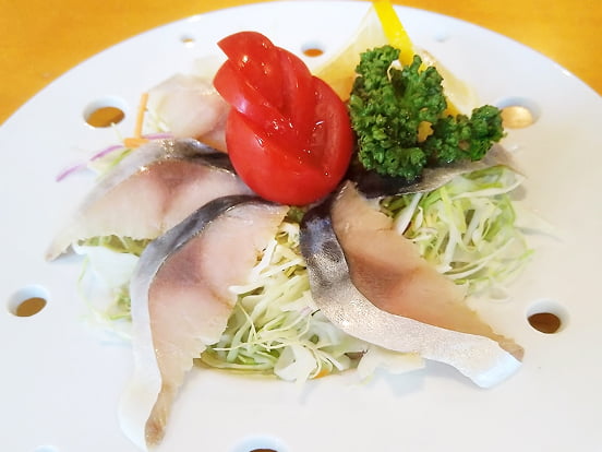 金華サバ生ハムサラダ