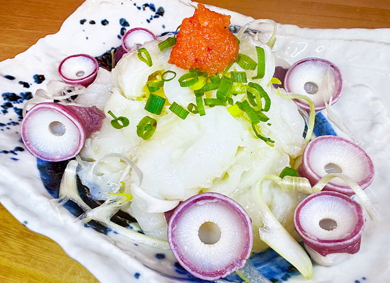 生タコねぎポン酢