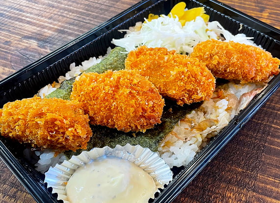 三陸産 生牡蠣フライ海苔弁当