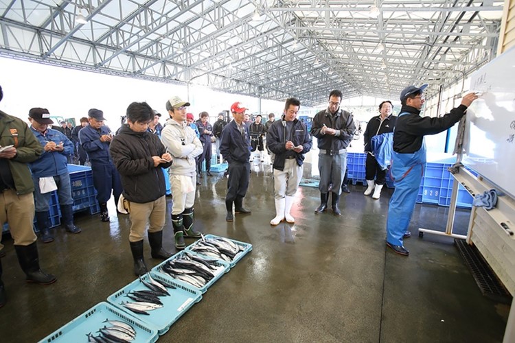 地域との信頼関係や目利きを活かし、良質な魚介を仕入れている